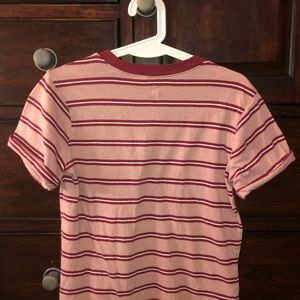 pac sun red striped tee